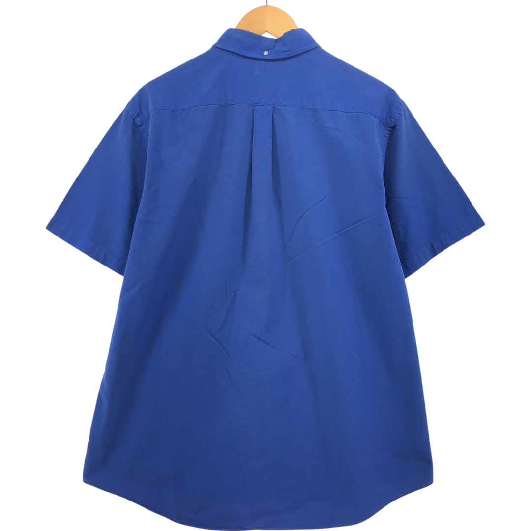 Ralph Lauren BLAKE short sleeve button down shirt, men's XL size cotton blue type Vintage Second Hand