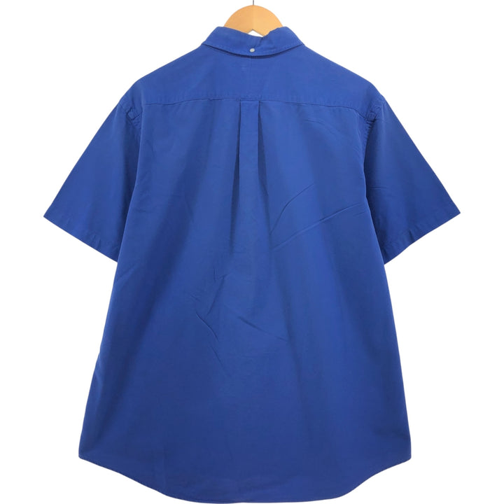 Ralph Lauren BLAKE short sleeve button down shirt, men's XL size cotton blue type Vintage Second Hand