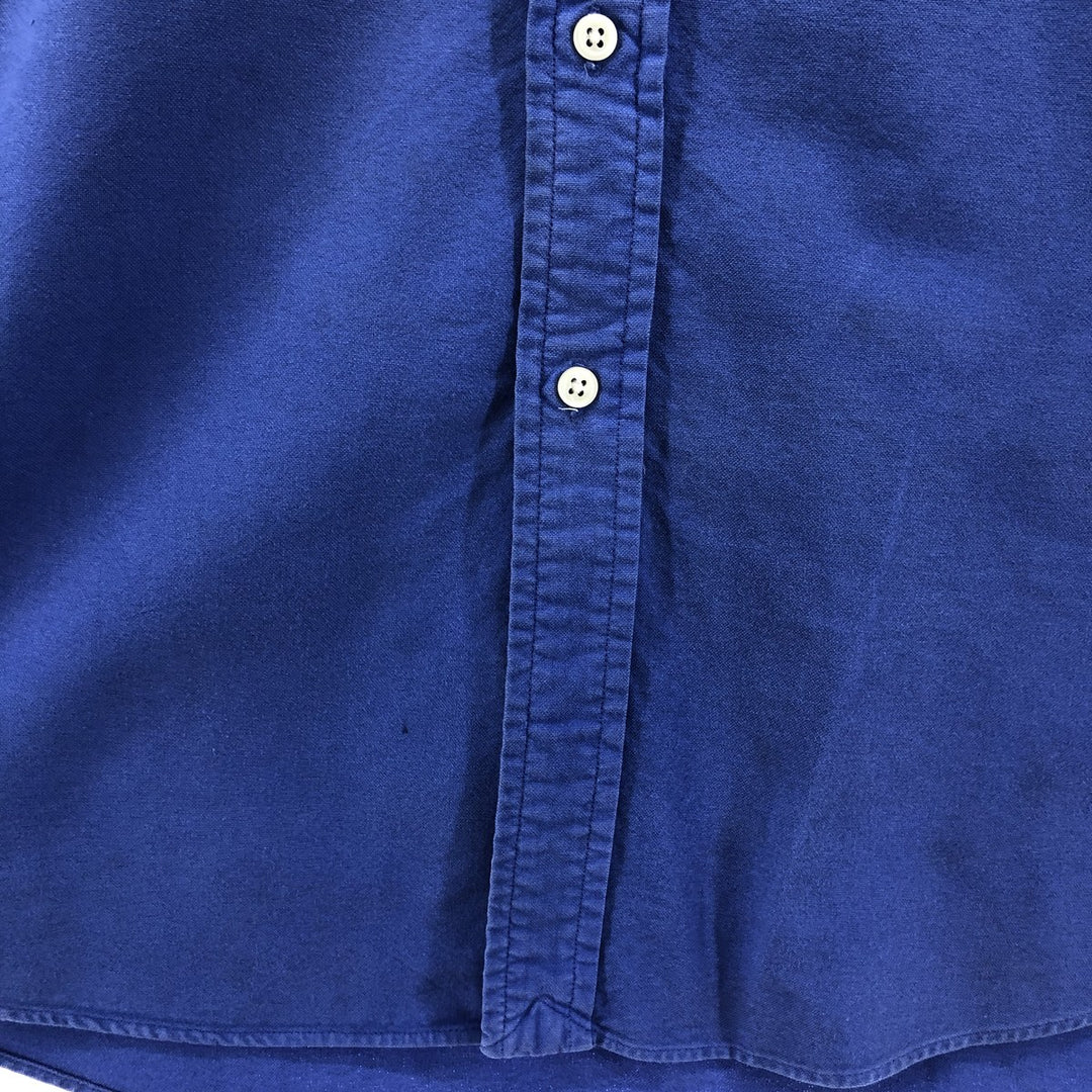 Ralph Lauren BLAKE short sleeve button down shirt, men's XL size cotton blue type Vintage Second Hand