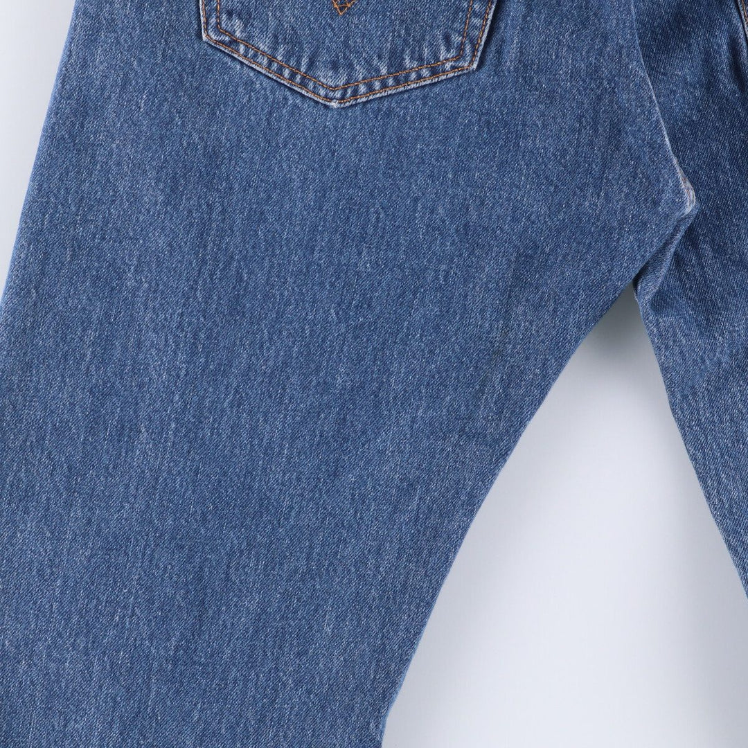 Levi's 501 STRAIGHT LEG BUTTON-FLY Euro model straight denim pants for men, equivalent to w31 cotton blue type Vintage Second Hand