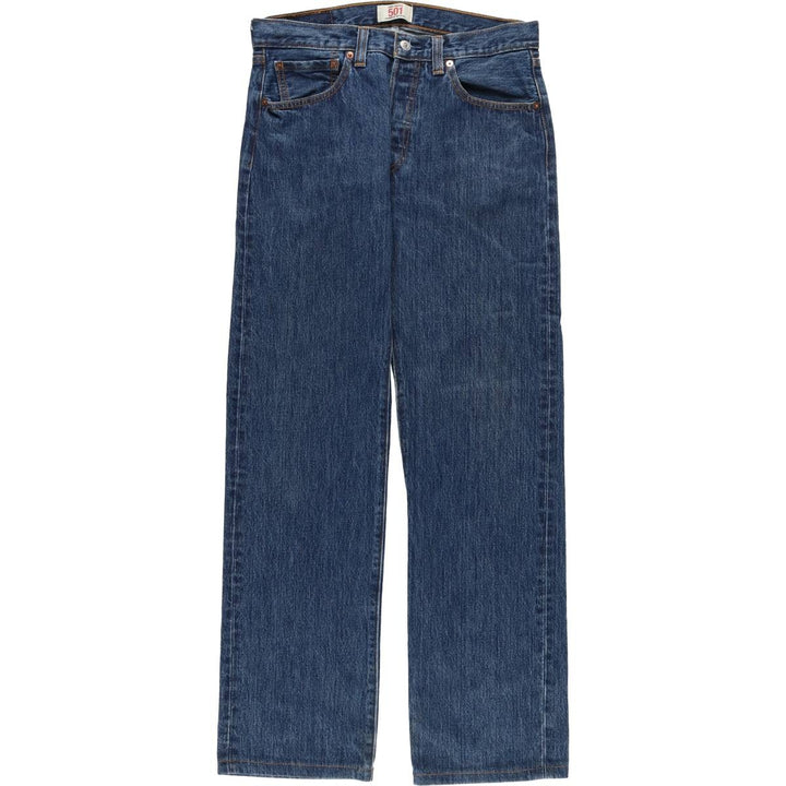 Levi's 501 Straight Leg Button-Fly Denim Pants for Men, W32 equivalent cotton Indigo Vintage Second Hand