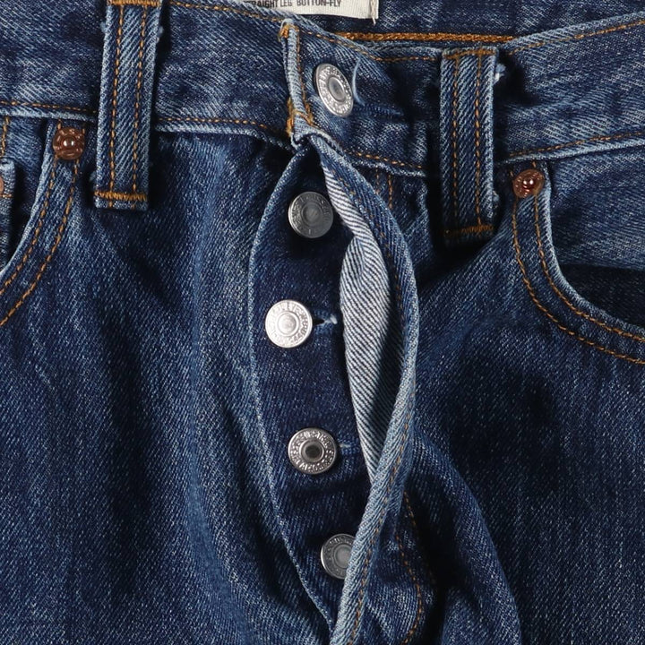 Levi's 501 Straight Leg Button-Fly Denim Pants for Men, W32 equivalent cotton Indigo Vintage Second Hand