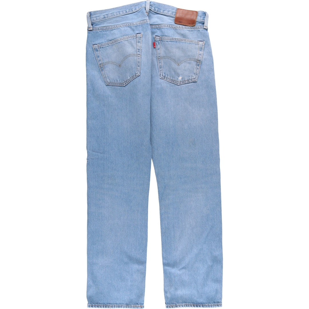 Levi's 501 LEVI'S PREMIUM straight denim pants for men, size W34 cotton blue type Vintage Second Hand