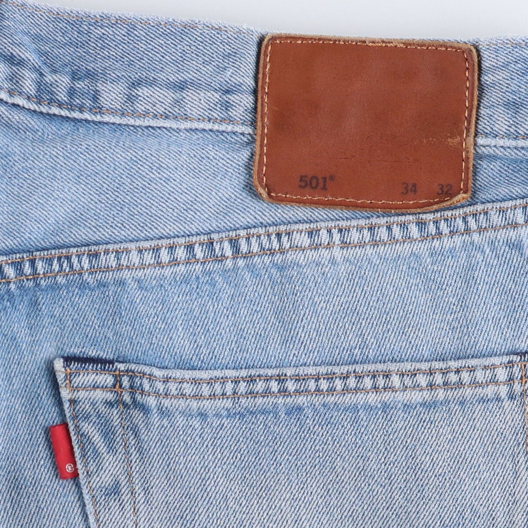 Levi's 501 LEVI'S PREMIUM straight denim pants for men, size W34 cotton blue type Vintage Second Hand