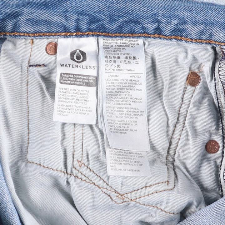 Levi's 501 LEVI'S PREMIUM straight denim pants for men, size W34 cotton blue type Vintage Second Hand