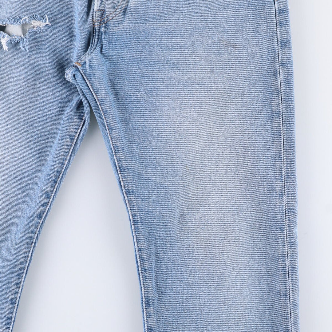 Levi's 501 LEVI'S PREMIUM straight denim pants for men, size W34 cotton blue type Vintage Second Hand