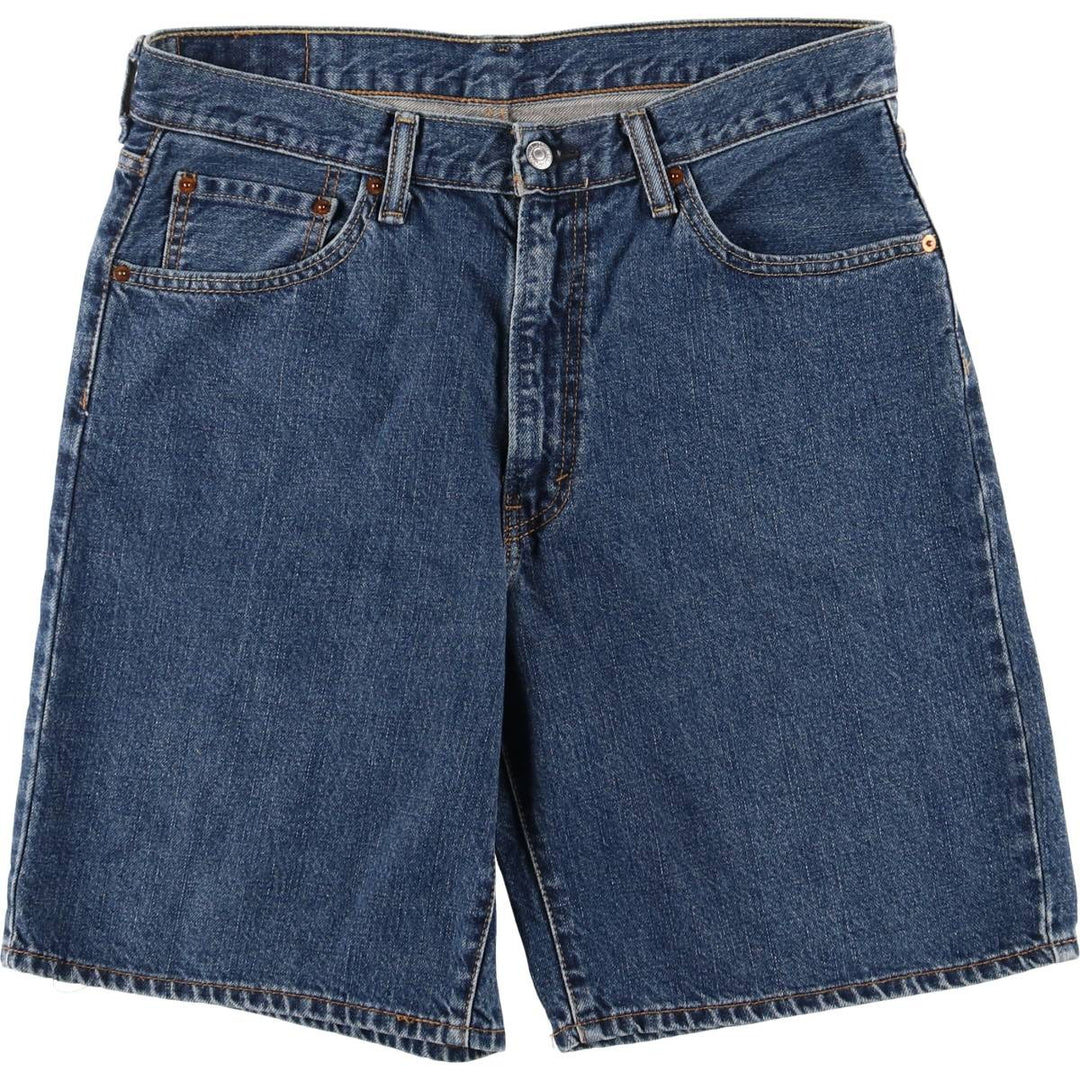 Levi's 550 denim shorts, half pants, men's size w35 cotton blue type Vintage Second Hand