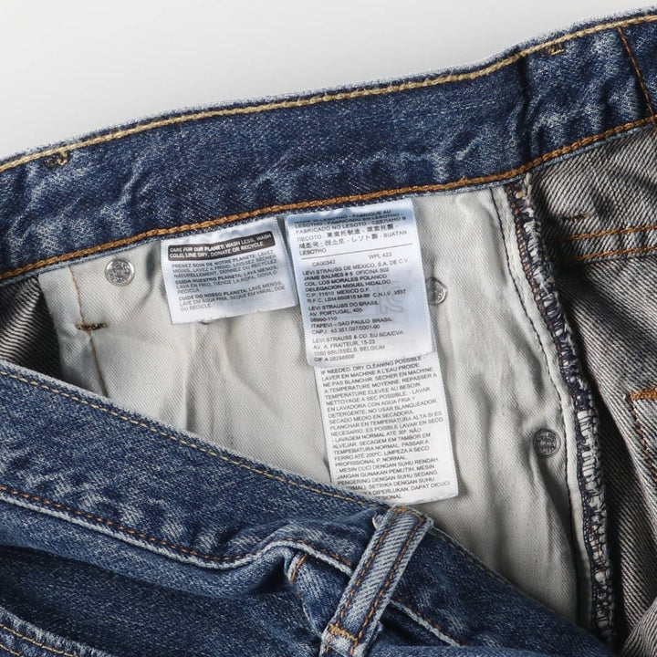 Levi's 550 denim shorts, half pants, men's size w35 cotton blue type Vintage Second Hand