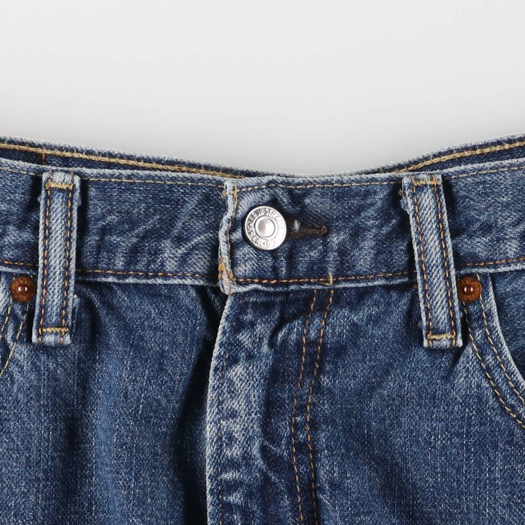 Levi's 550 denim shorts, half pants, men's size w35 cotton blue type Vintage Second Hand