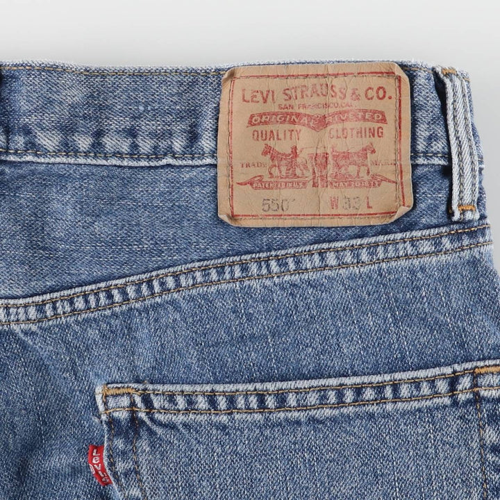 Levi's 550 Relaxed Fit Denim Shorts, Men's Size W33 cotton blue type Vintage Second Hand