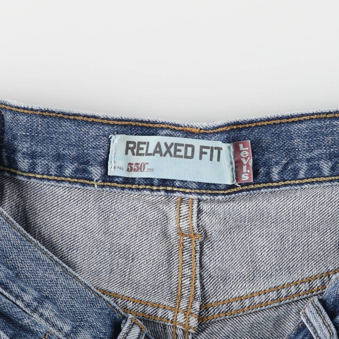 Levi's 550 Relaxed Fit Denim Shorts, Men's Size W33 cotton blue type Vintage Second Hand