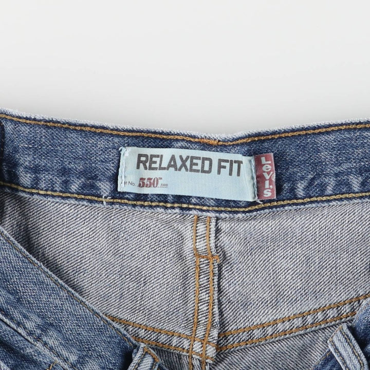 Levi's 550 Relaxed Fit Denim Shorts, Men's Size W33 cotton blue type Vintage Second Hand