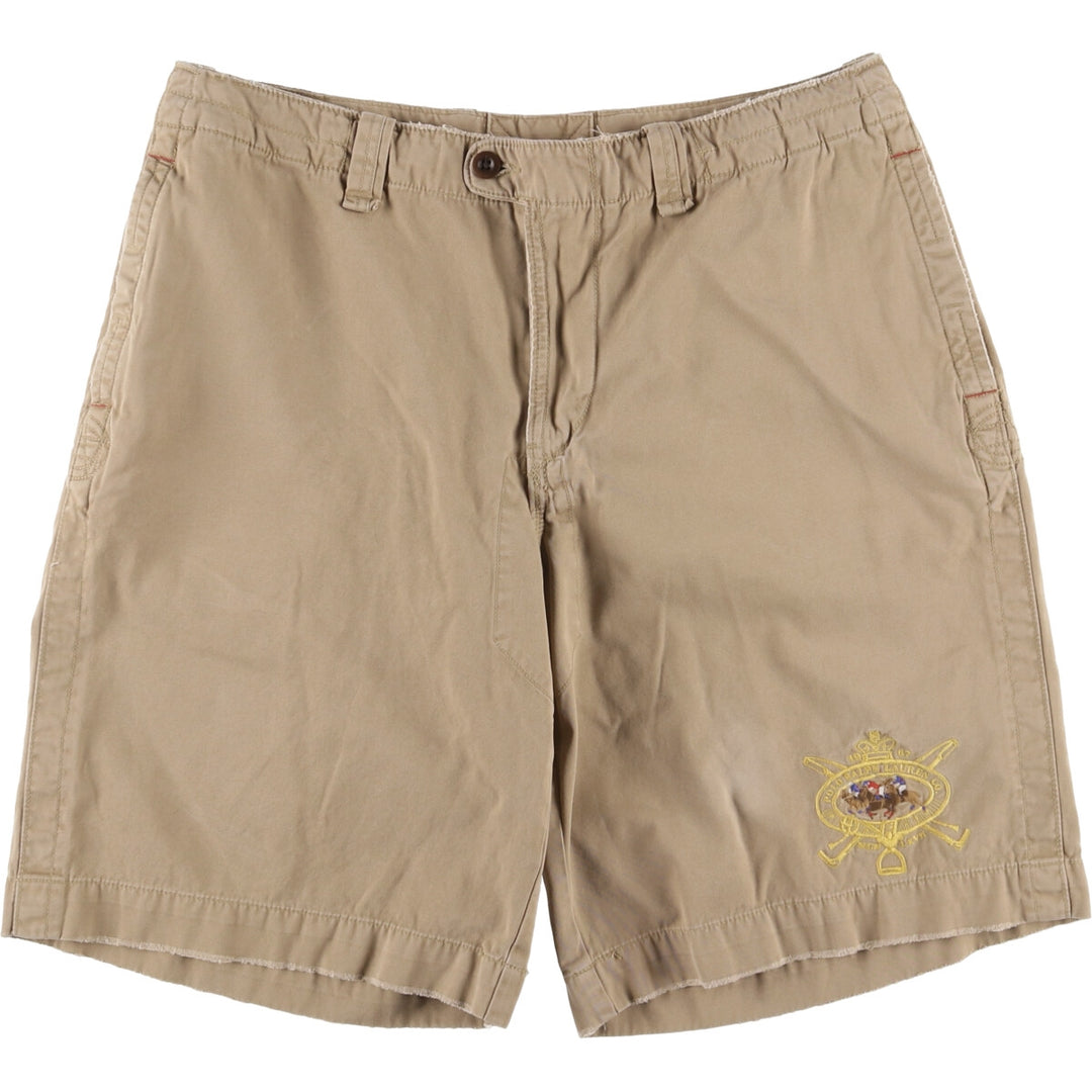 Ralph Lauren POLO by Ralph Lauren Chino Shorts, Shorts, Men's, W37 equivalent cotton Beige type Vintage Second Hand