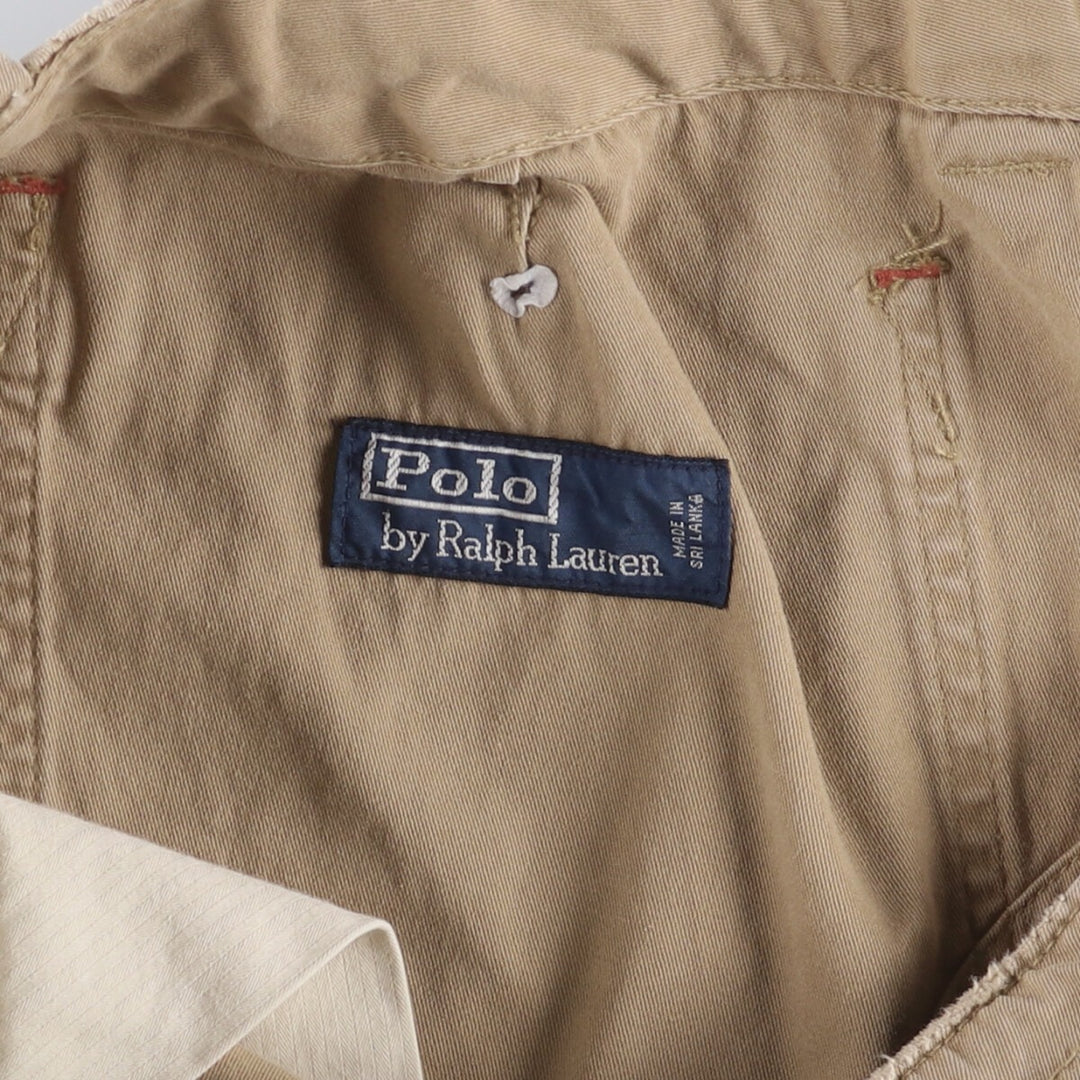 Ralph Lauren POLO by Ralph Lauren Chino Shorts, Shorts, Men's, W37 equivalent cotton Beige type Vintage Second Hand