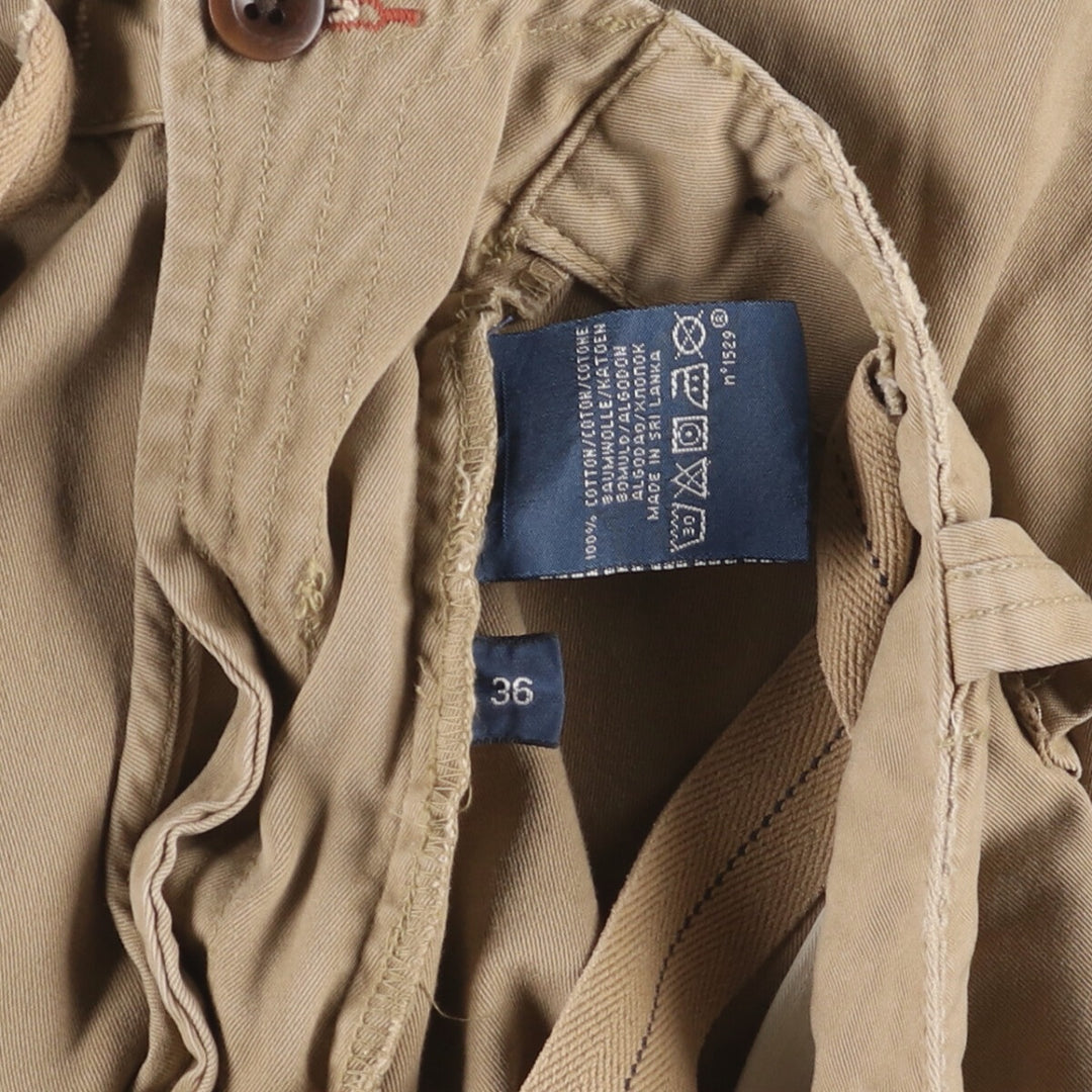 Ralph Lauren POLO by Ralph Lauren Chino Shorts, Shorts, Men's, W37 equivalent cotton Beige type Vintage Second Hand