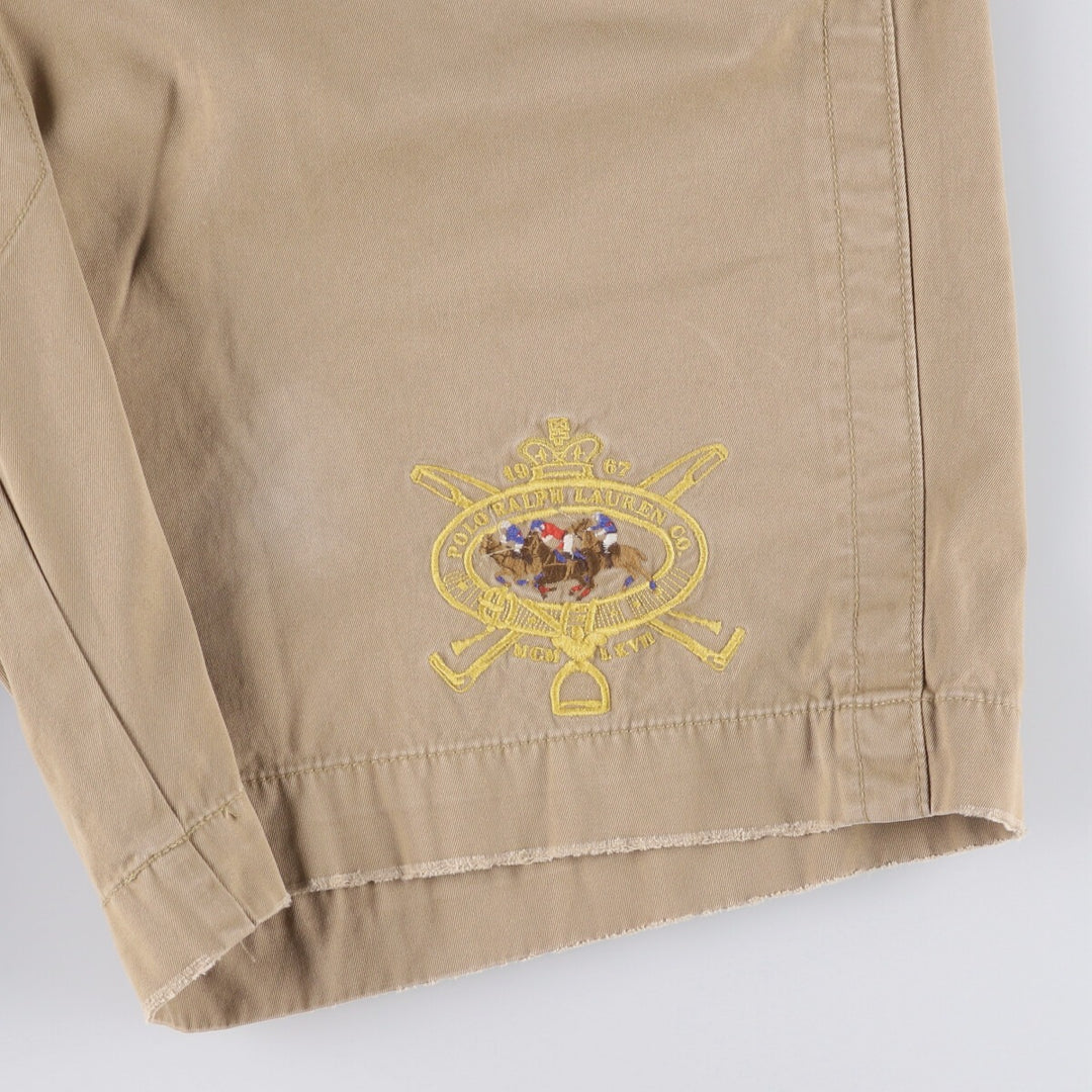 Ralph Lauren POLO by Ralph Lauren Chino Shorts, Shorts, Men's, W37 equivalent cotton Beige type Vintage Second Hand