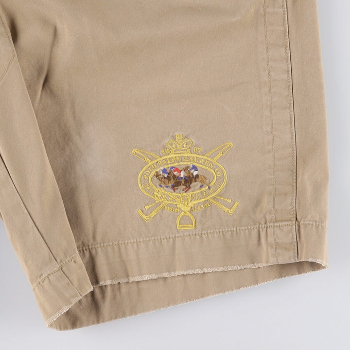 Ralph Lauren POLO by Ralph Lauren Chino Shorts, Shorts, Men's, W37 equivalent cotton Beige type Vintage Second Hand