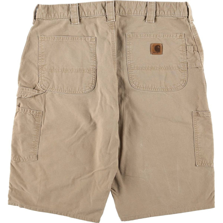 Carhartt Original Dungaree Fit Duck Painter Shorts, Men's, W36 equivalent cotton Beige type Vintage Second Hand