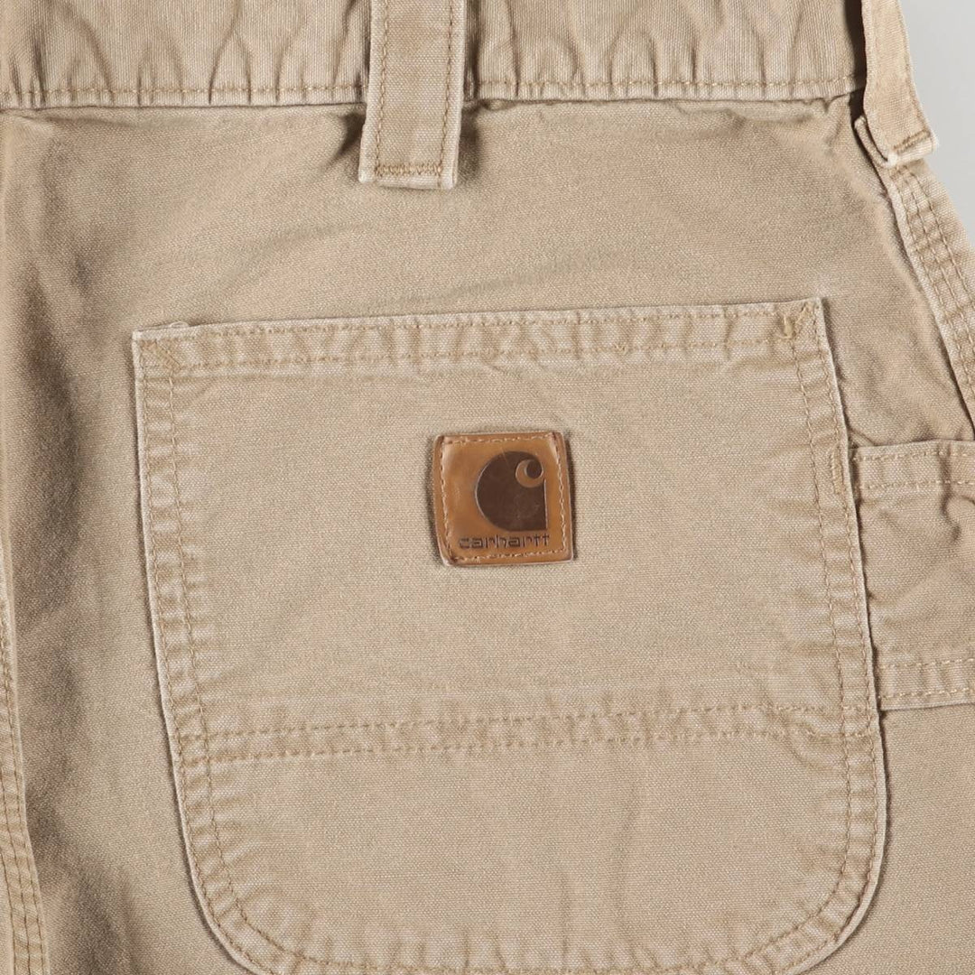 Carhartt Original Dungaree Fit Duck Painter Shorts, Men's, W36 equivalent cotton Beige type Vintage Second Hand