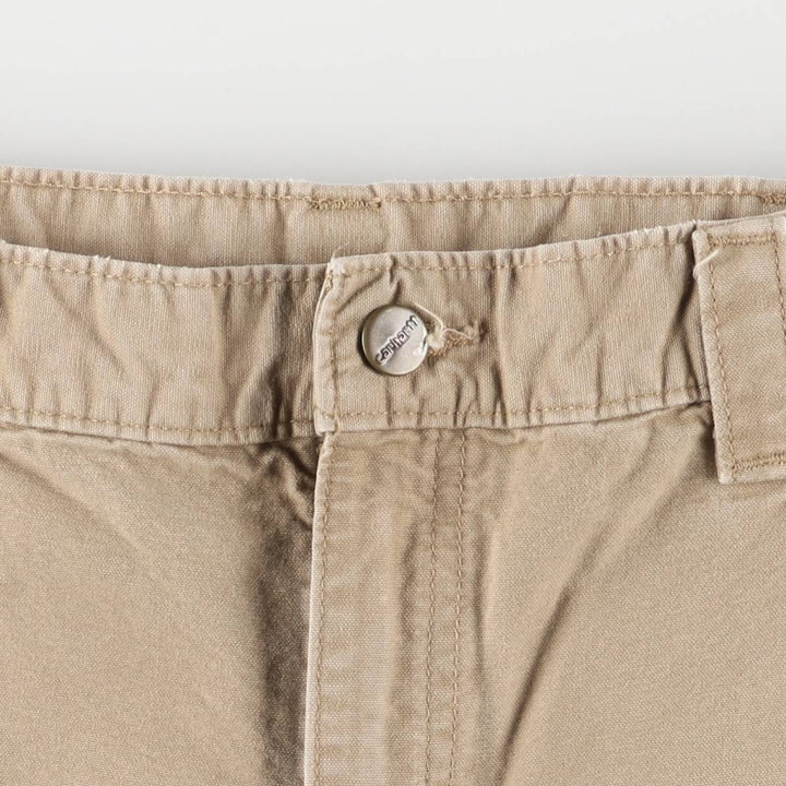Carhartt Original Dungaree Fit Duck Painter Shorts, Men's, W36 equivalent cotton Beige type Vintage Second Hand