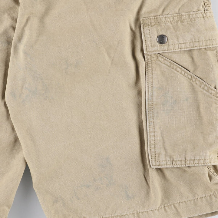 Carhartt Relaxed Fit Duck Cargo Shorts, Men's, W37 cotton Beige type Vintage Second Hand