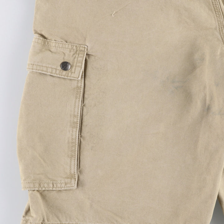 Carhartt Relaxed Fit Duck Cargo Shorts, Men's, W37 cotton Beige type Vintage Second Hand