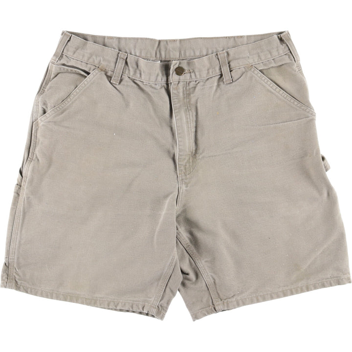 00'S Carhartt Duck Painter Shorts, Men's, W35 cotton Beige type Vintage Second Hand