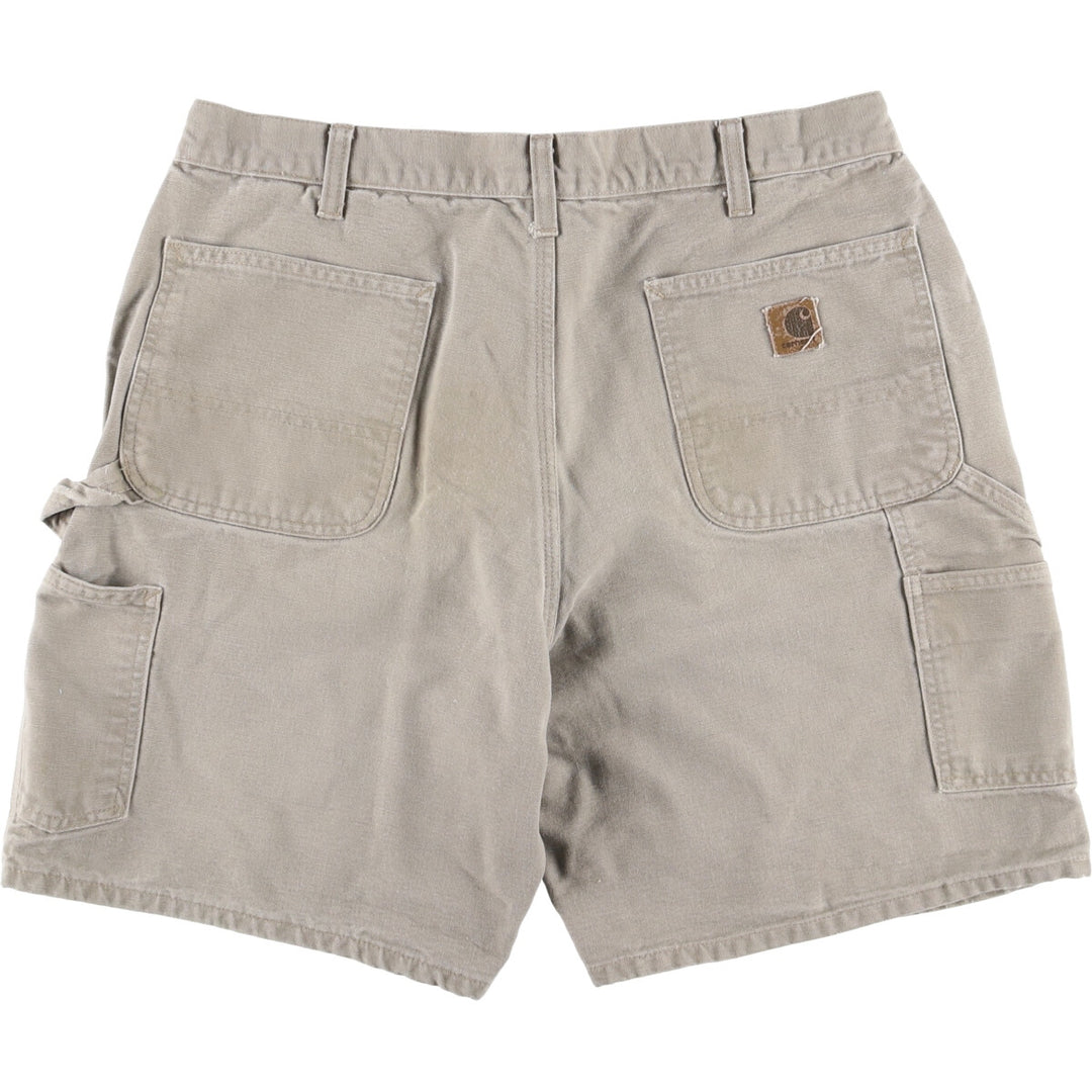 00'S Carhartt Duck Painter Shorts, Men's, W35 cotton Beige type Vintage Second Hand