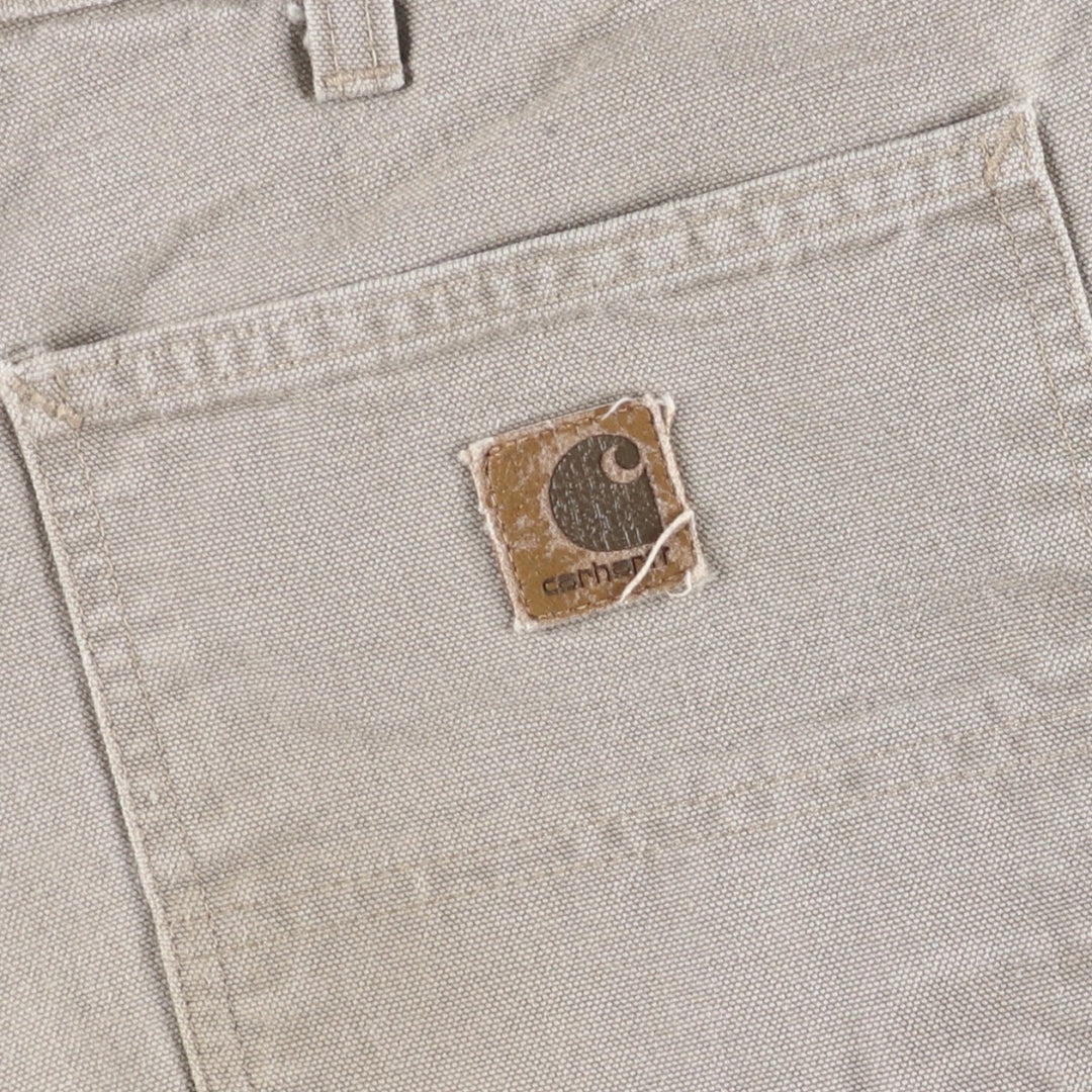 00'S Carhartt Duck Painter Shorts, Men's, W35 cotton Beige type Vintage Second Hand
