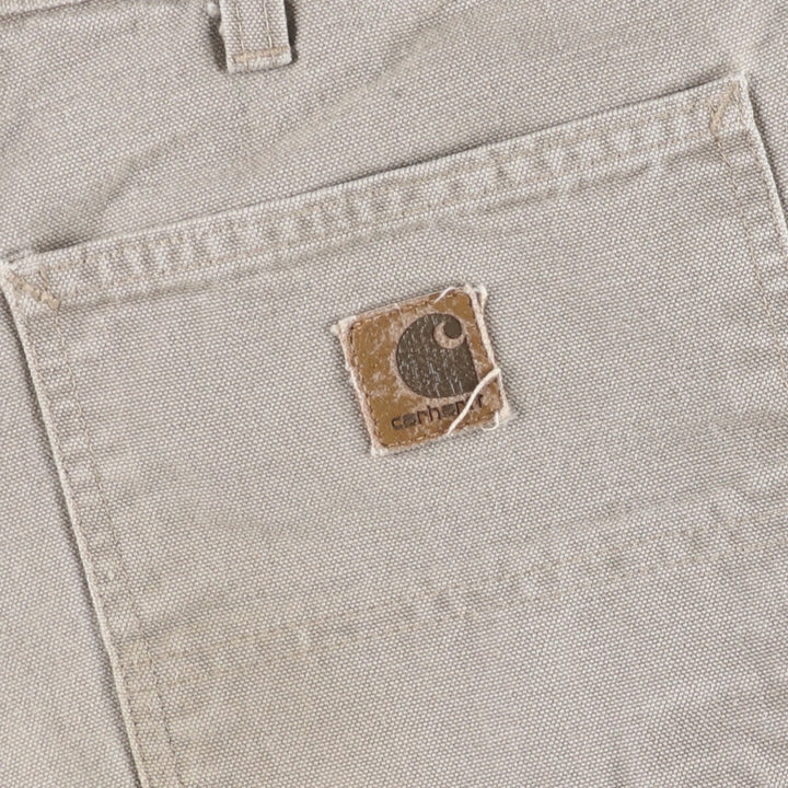 00'S Carhartt Duck Painter Shorts, Men's, W35 cotton Beige type Vintage Second Hand