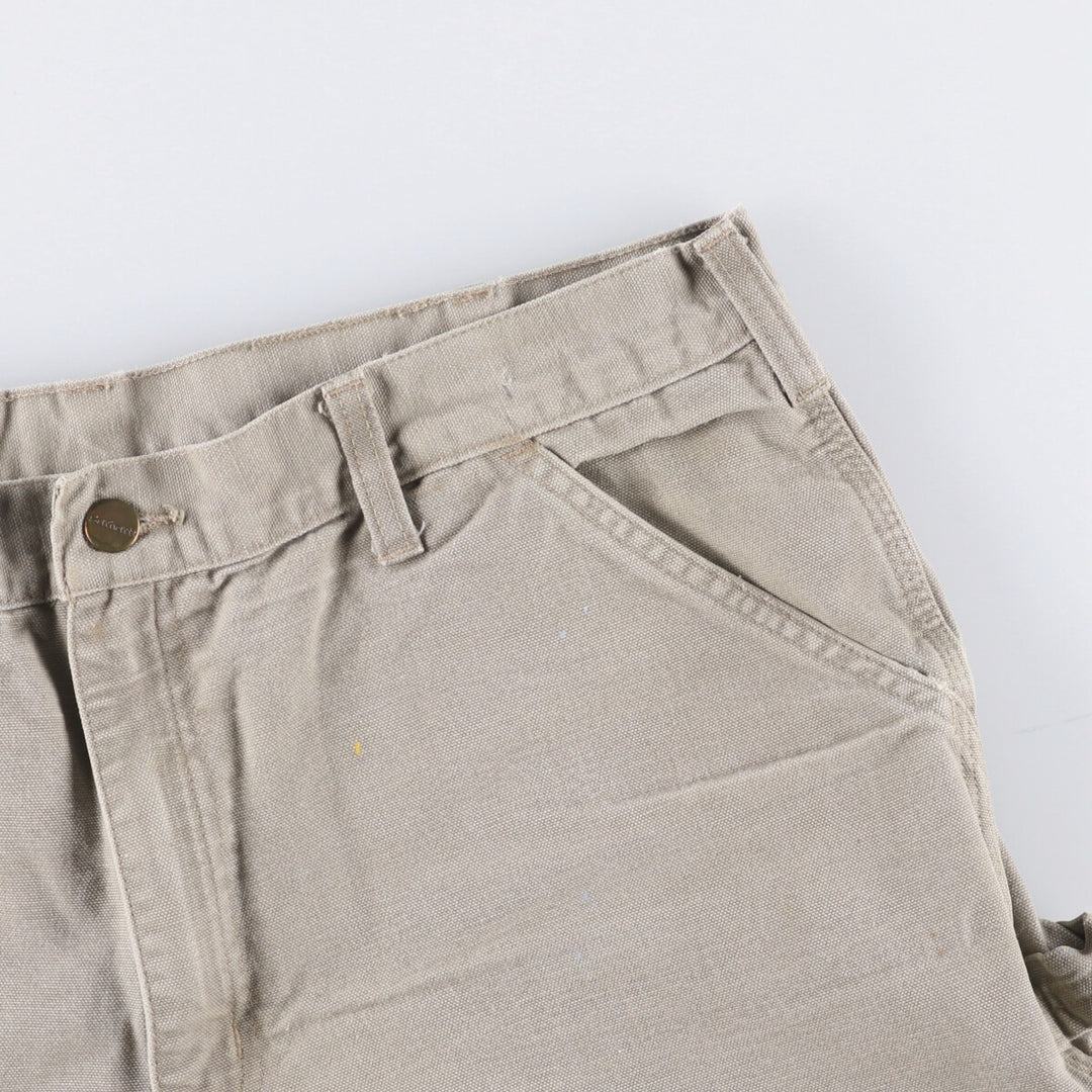 00'S Carhartt Duck Painter Shorts, Men's, W35 cotton Beige type Vintage Second Hand