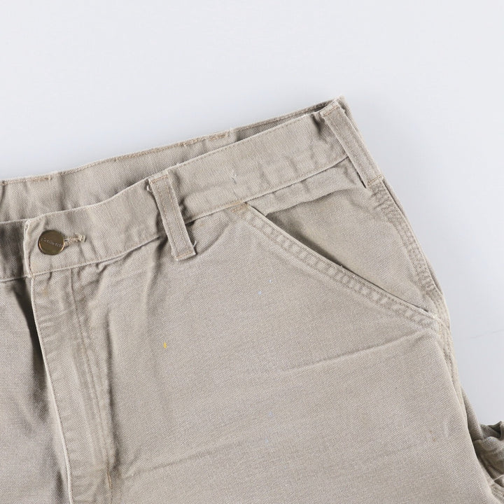 00'S Carhartt Duck Painter Shorts, Men's, W35 cotton Beige type Vintage Second Hand