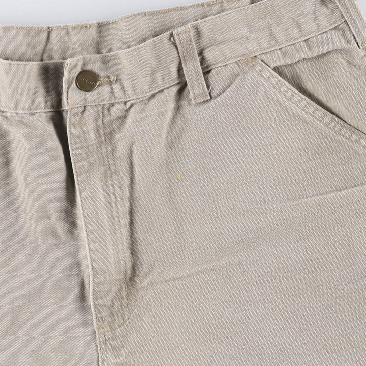 00'S Carhartt Duck Painter Shorts, Men's, W35 cotton Beige type Vintage Second Hand