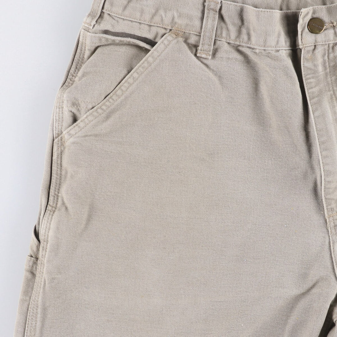 00'S Carhartt Duck Painter Shorts, Men's, W35 cotton Beige type Vintage Second Hand