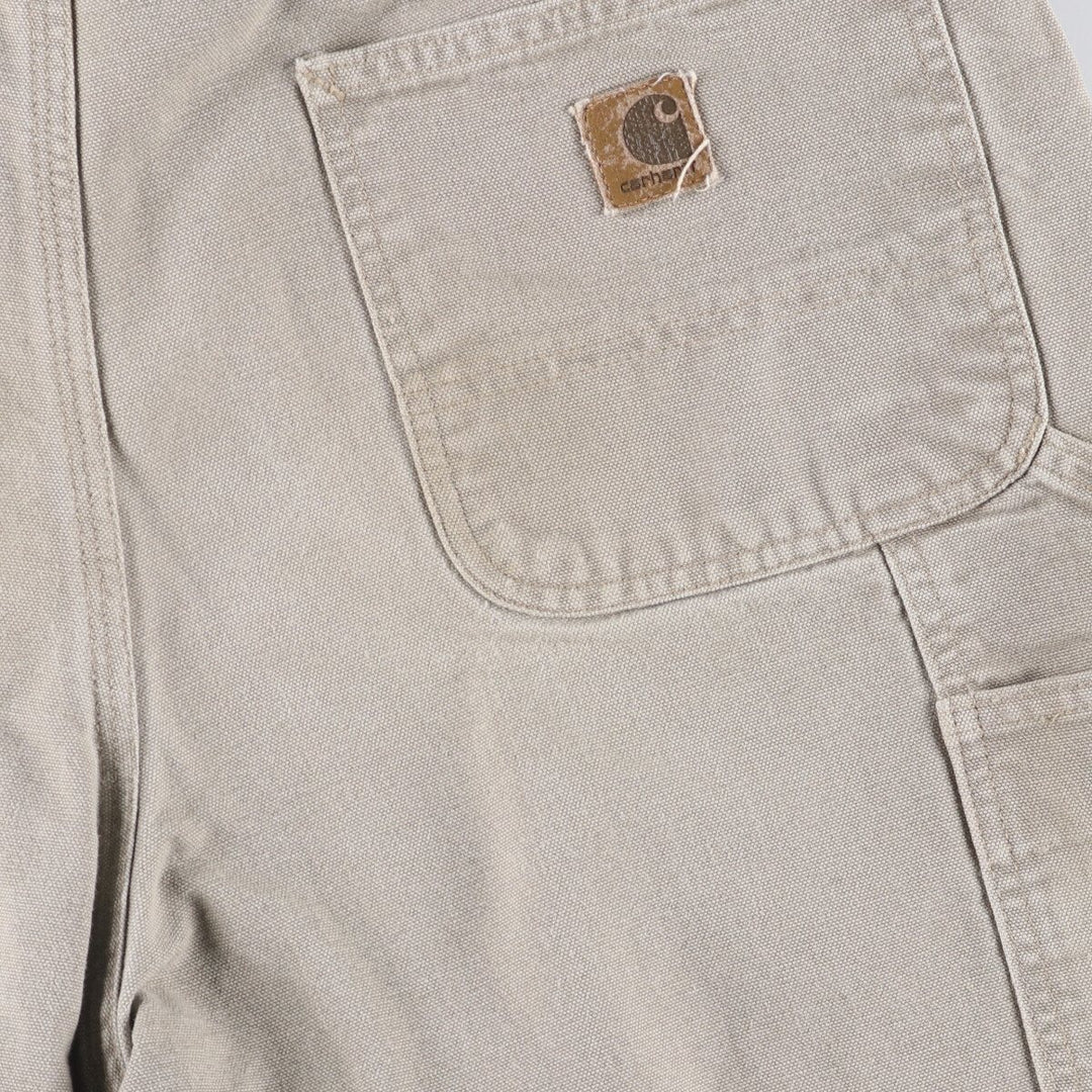 00'S Carhartt Duck Painter Shorts, Men's, W35 cotton Beige type Vintage Second Hand