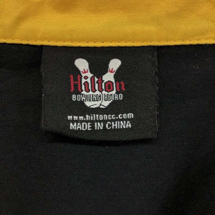 Hilton Bowling Shirt, Box Shirt, Men's XL Size cotton black type Vintage Second Hand
