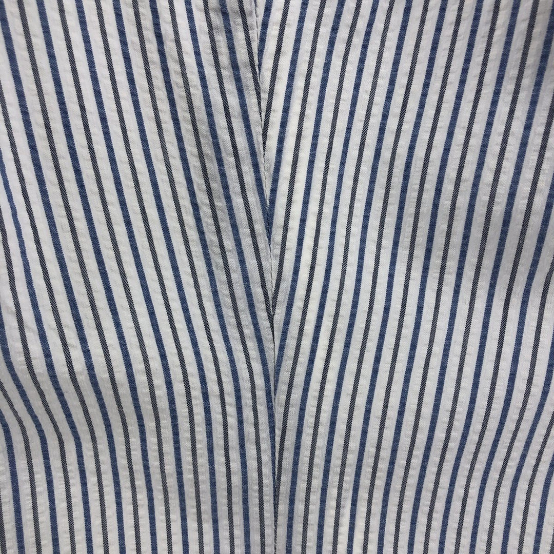 Ralph Lauren BLAIRE short sleeve button down striped shirt men's XL size cotton white type Vintage Second Hand