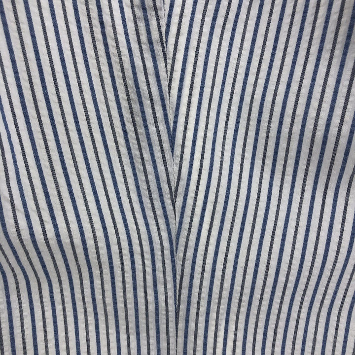 Ralph Lauren BLAIRE short sleeve button down striped shirt men's XL size cotton white type Vintage Second Hand