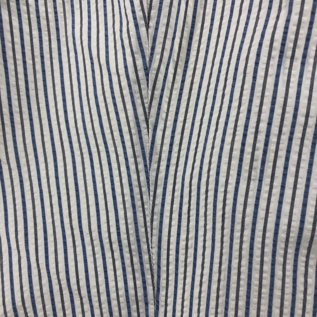 Ralph Lauren BLAIRE short sleeve button down striped shirt men's XL size cotton white type Vintage Second Hand