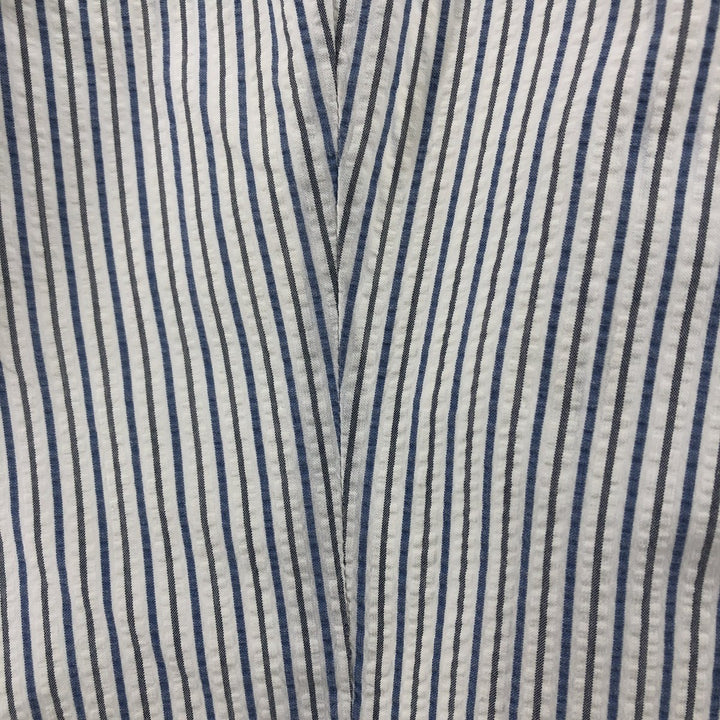 Ralph Lauren BLAIRE short sleeve button down striped shirt men's XL size cotton white type Vintage Second Hand