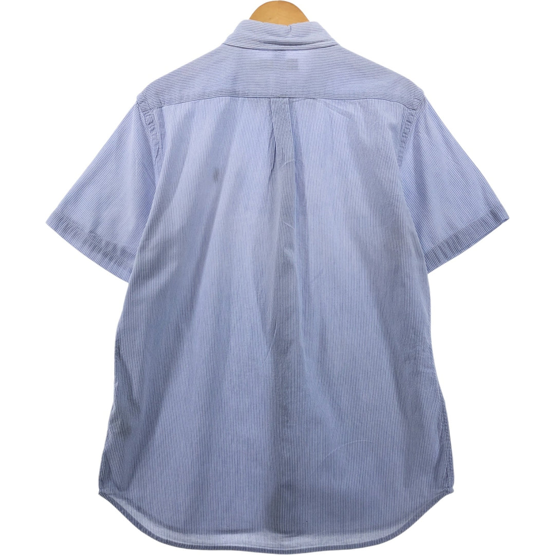 Ralph Lauren Seersucker Short Sleeve Button-Down Striped Shirt Men's XL cotton white type Vintage Second Hand