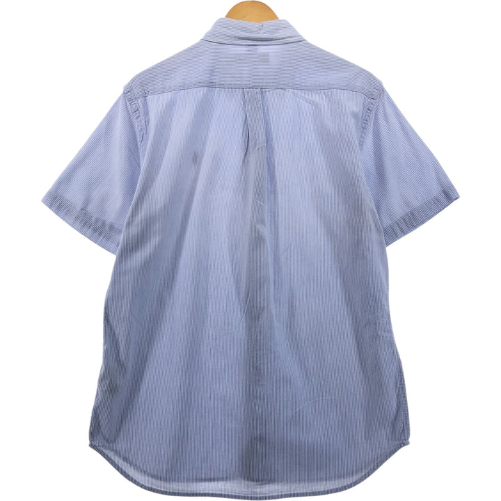 Ralph Lauren Seersucker Short Sleeve Button-Down Striped Shirt Men's XL cotton white type Vintage Second Hand
