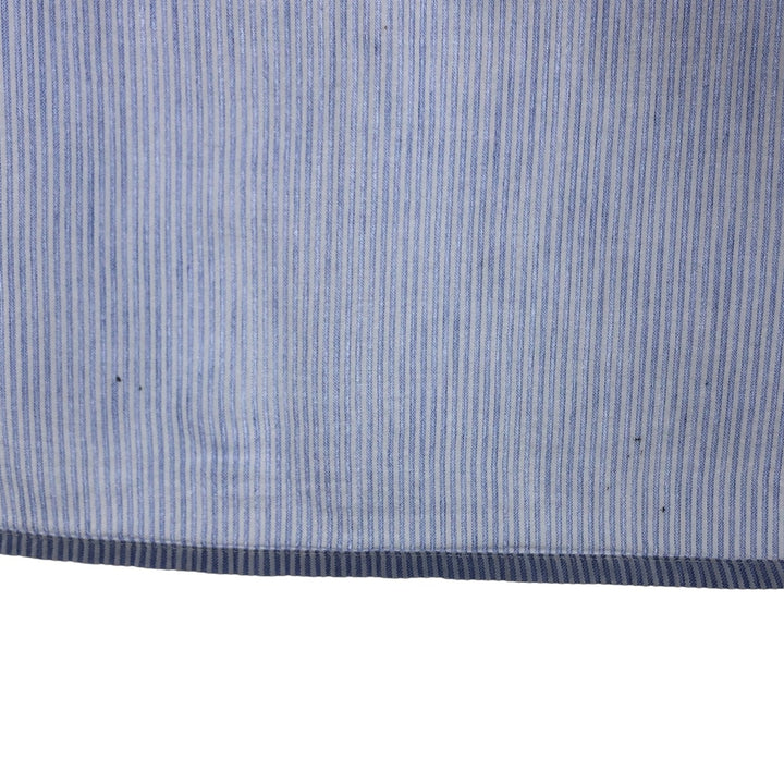 Ralph Lauren Seersucker Short Sleeve Button-Down Striped Shirt Men's XL cotton white type Vintage Second Hand