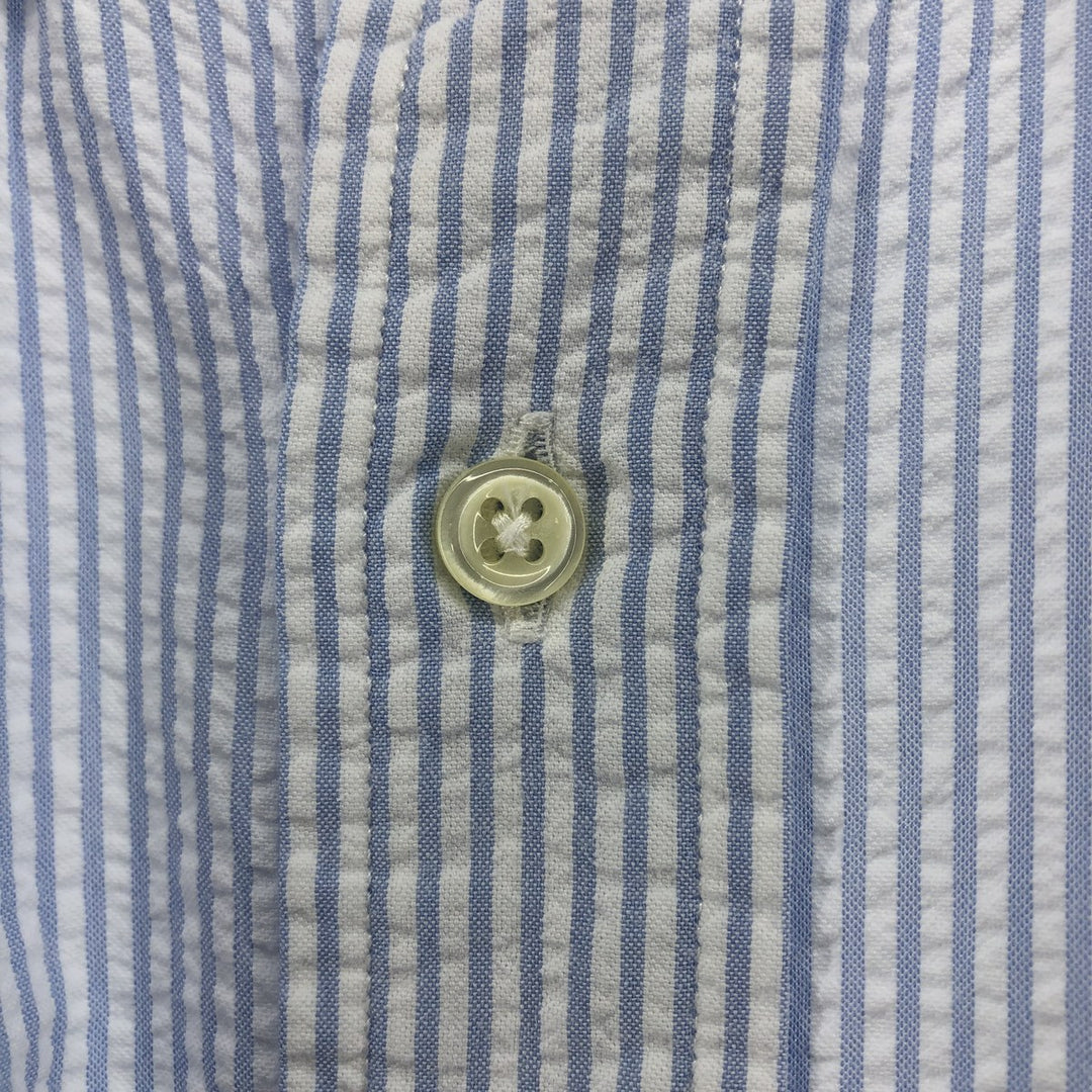 Ralph Lauren BLAKE short sleeve cotton striped shirt, men's size M cotton white type Vintage Second Hand