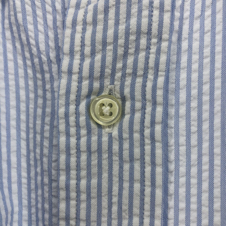 Ralph Lauren BLAKE short sleeve cotton striped shirt, men's size M cotton white type Vintage Second Hand