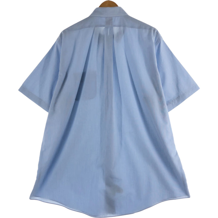 Brooks Brothers Est.1818 short sleeve button-down shirt, men's size XL cotton blue type Vintage Second Hand