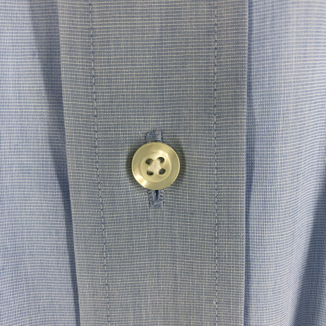 Brooks Brothers Est.1818 short sleeve button-down shirt, men's size XL cotton blue type Vintage Second Hand