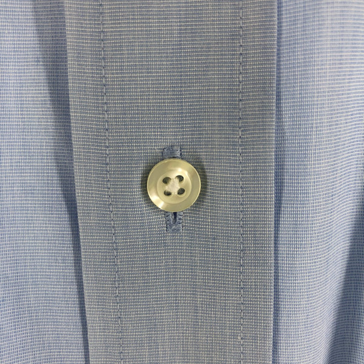 Brooks Brothers Est.1818 short sleeve button-down shirt, men's size XL cotton blue type Vintage Second Hand