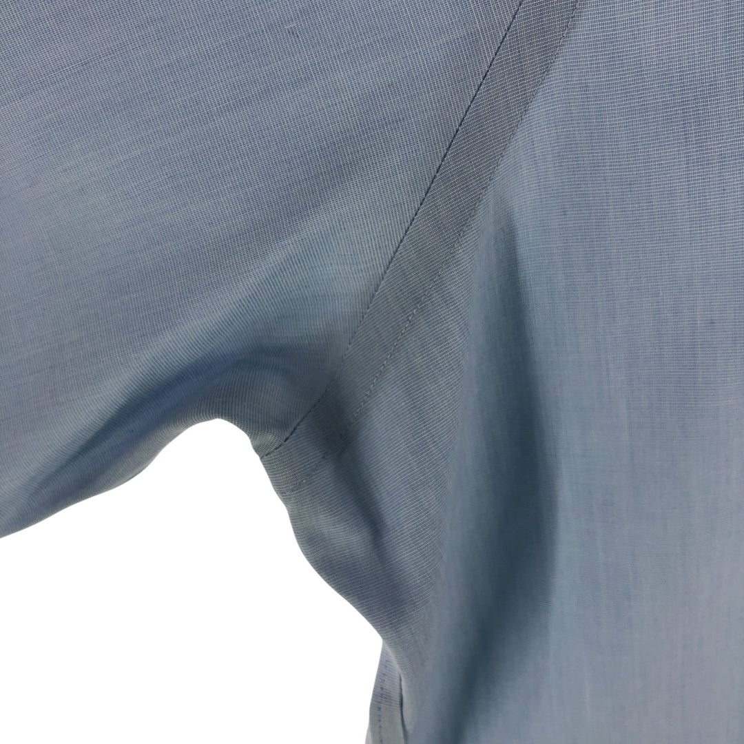 Brooks Brothers Est.1818 short sleeve button-down shirt, men's size XL cotton blue type Vintage Second Hand