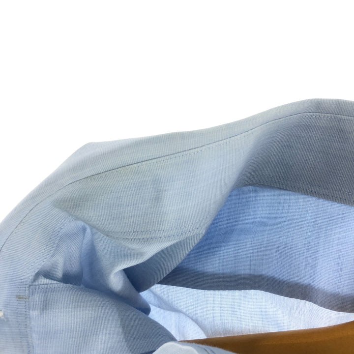 Brooks Brothers Est.1818 short sleeve button-down shirt, men's size XL cotton blue type Vintage Second Hand